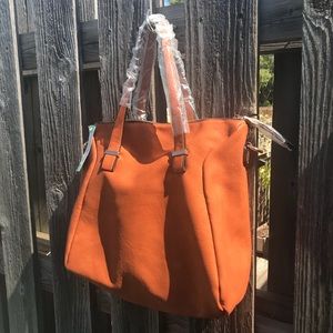 Urban Expressions Zella Satchel in Burnt Orange
